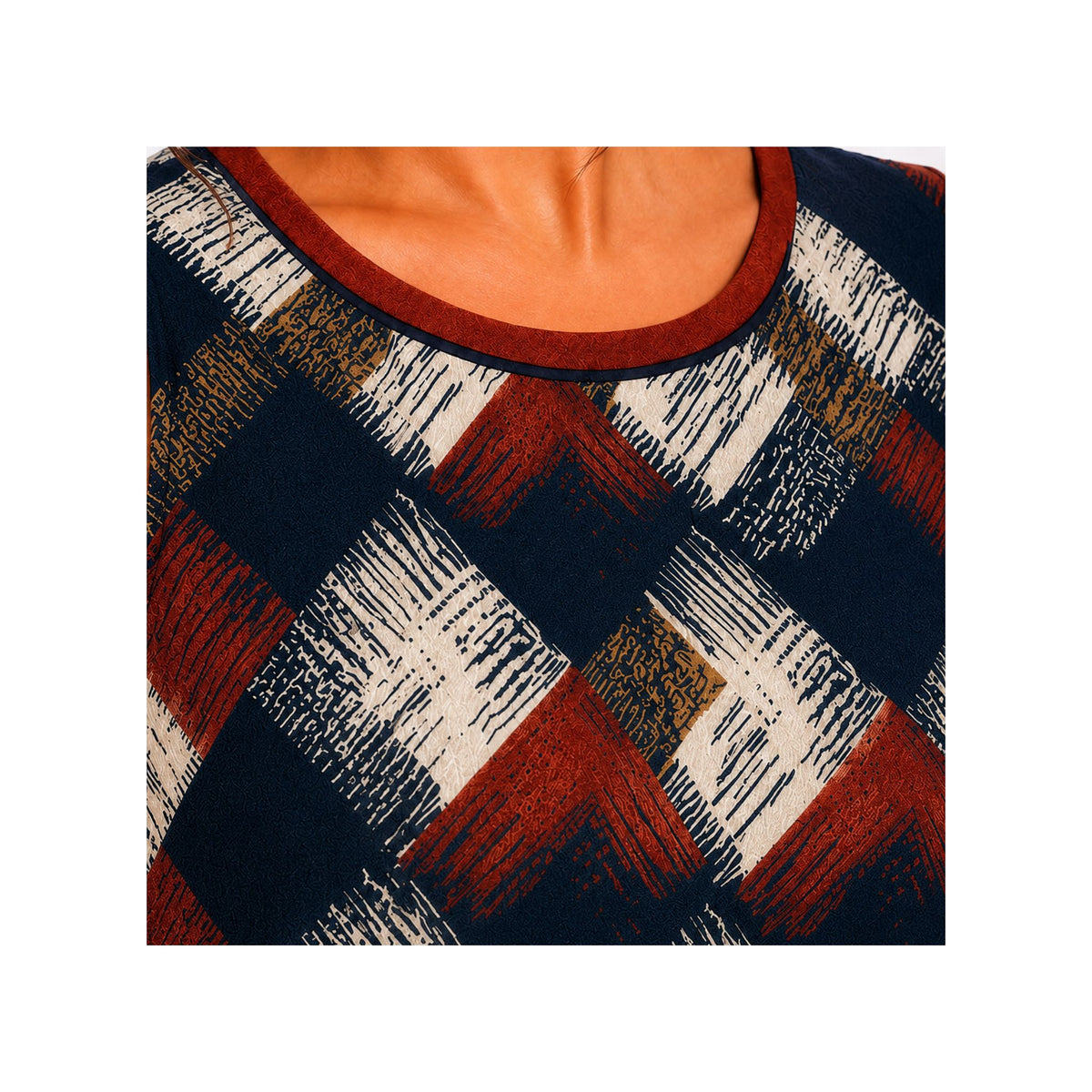 CONJUNTO FORMAL DE SACO LISO Y VESTIDO DE PRINT ABSTRACTO