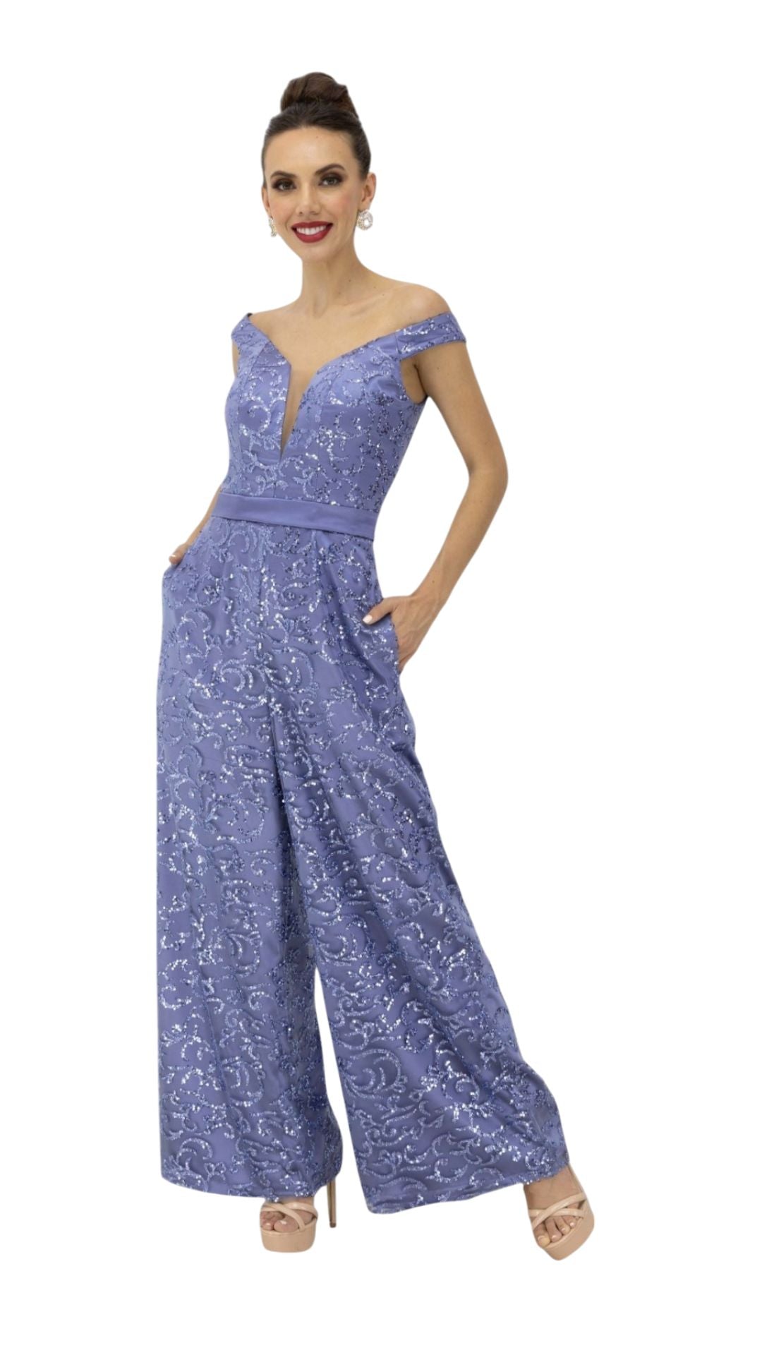 PALAZZO CON GLITTER