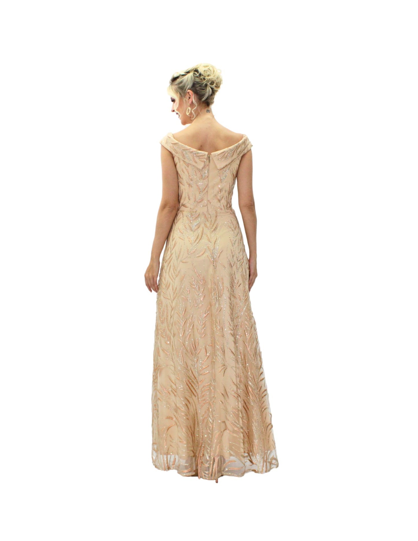 VESTIDO MAXI CHAMPAGNE