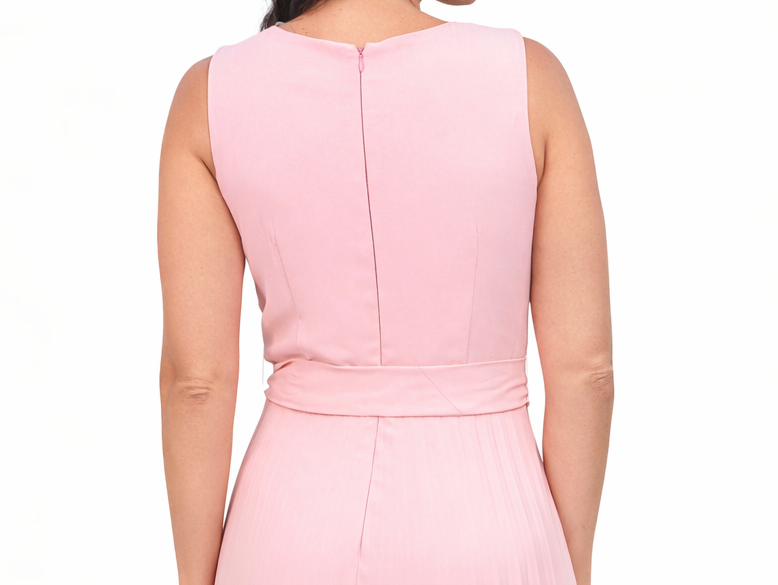 VESTIDO MAXI ROSA PASTEL