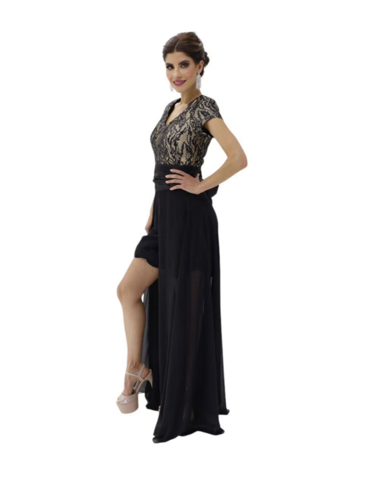JUMPSUIT CON SOBRE FALDA