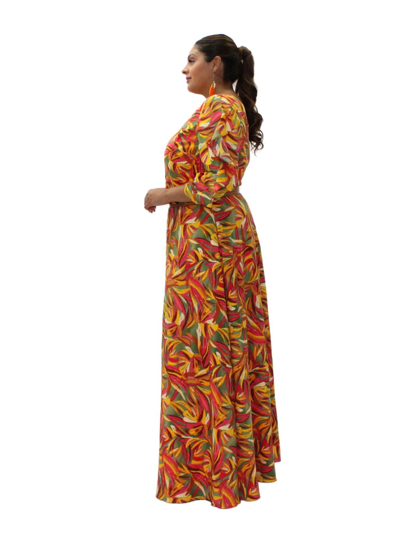 VESTIDO NATURALEZA MAXI