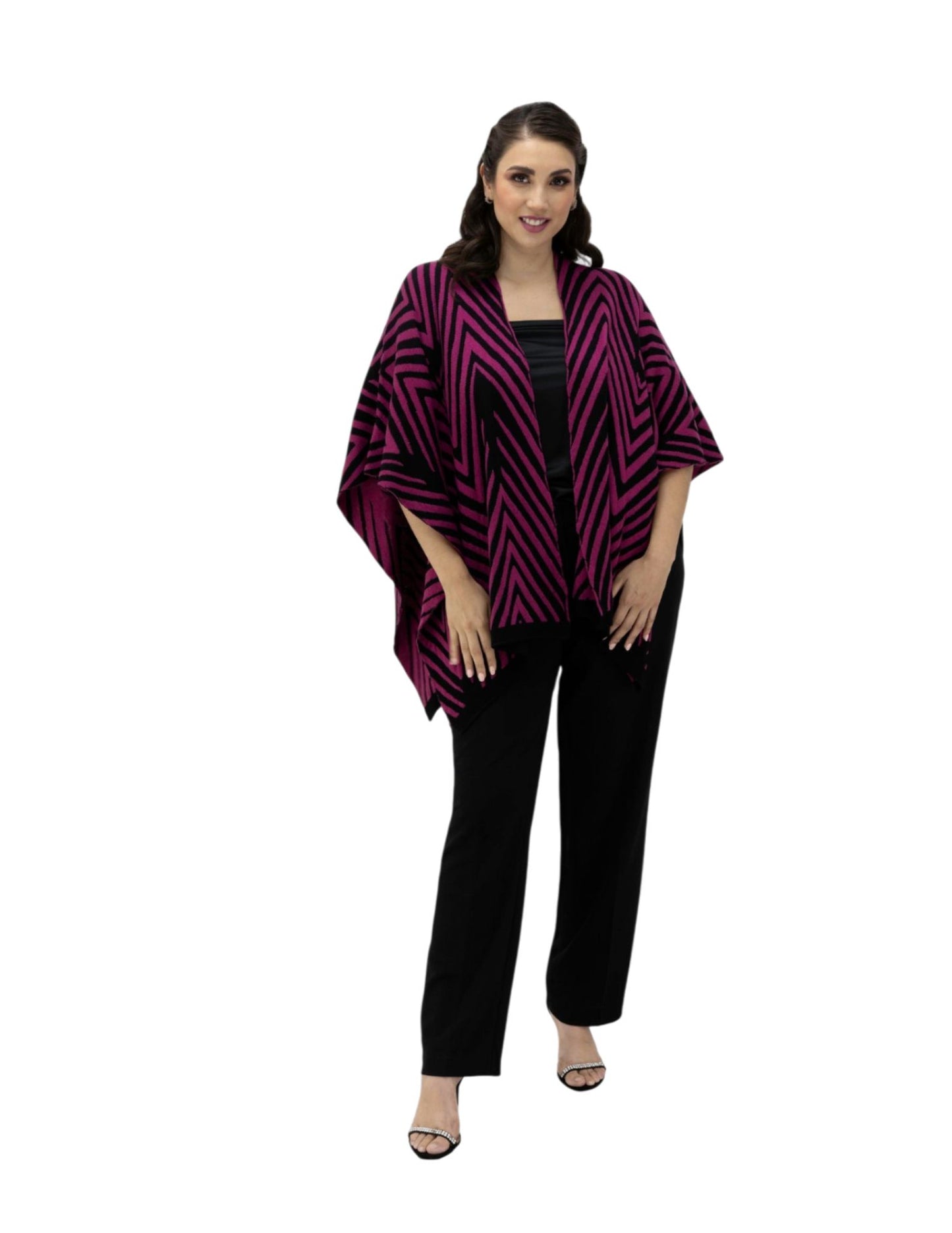 CAPA GRUESA FUCSIA CON NEGRO