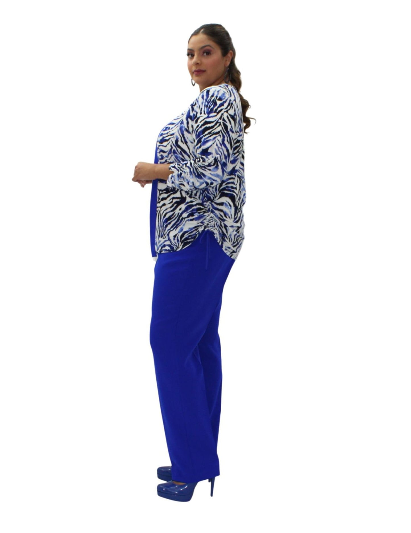 CONJUNTO ANIMAL PRINT AZUL