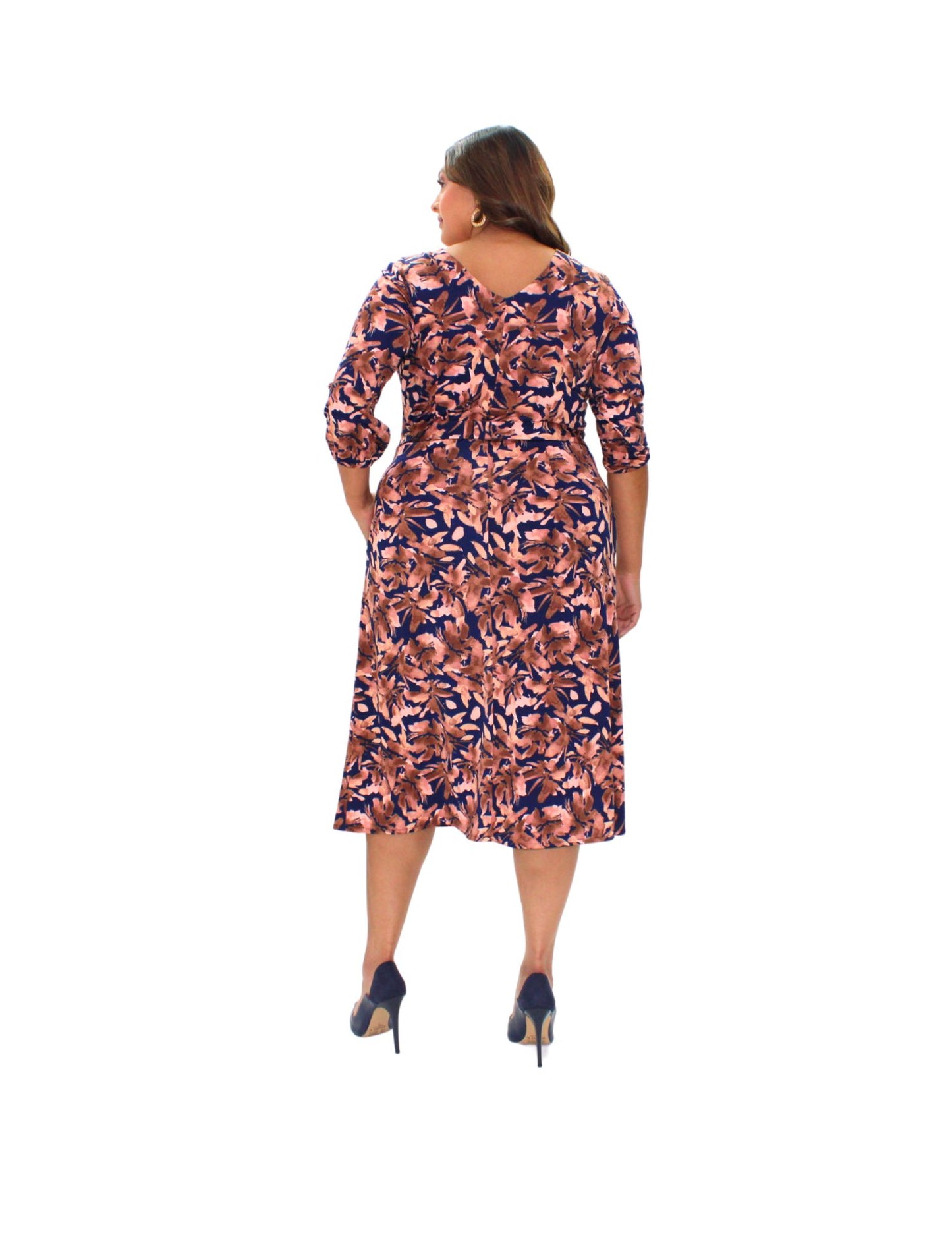 VESTIDO MIDI ESTAMPADO FLORAL