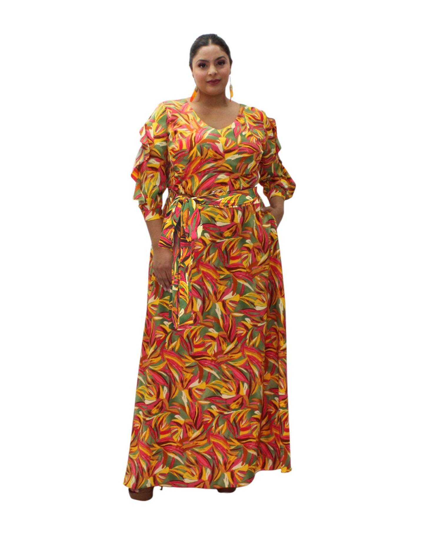 VESTIDO NATURALEZA MAXI