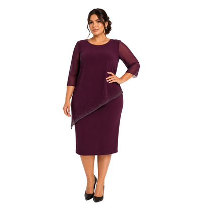 VESTIDO CORTO CON BLUSA SIMULADA