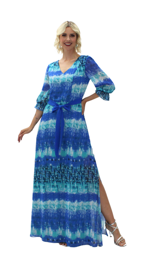 VESTIDO MAXI AZUL