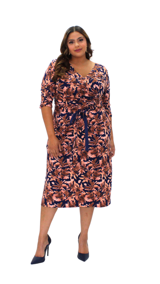 VESTIDO MIDI ESTAMPADO FLORAL