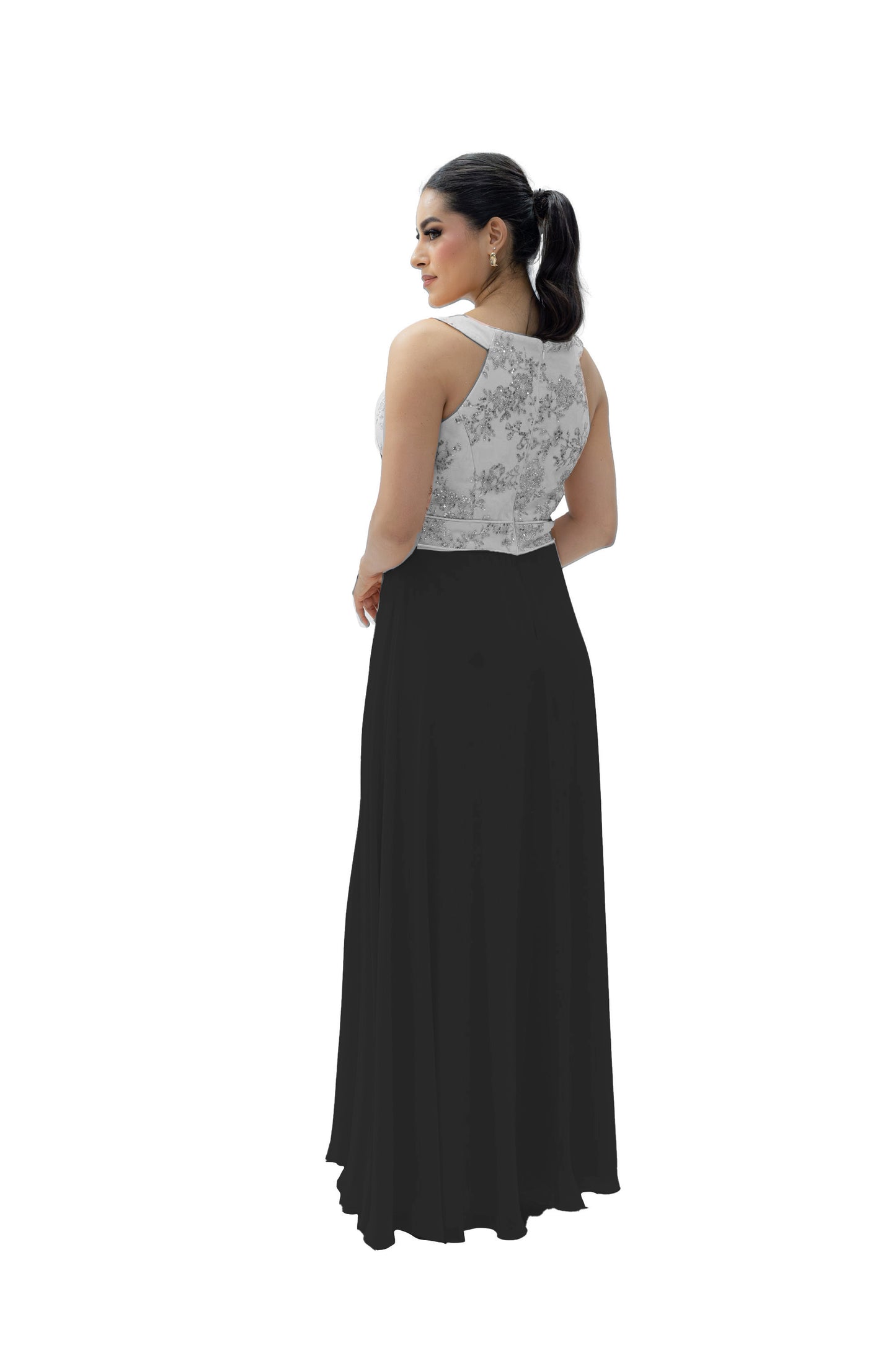 VESTIDO GRAUDACIÓN ESPALDA NADADORA