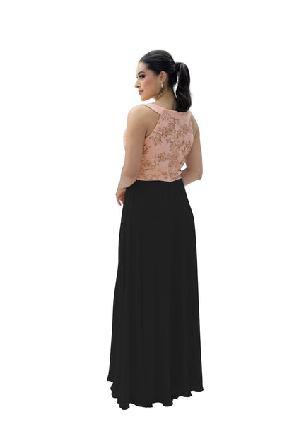 VESTIDO GRAUDACIÓN ESPALDA NADADORA