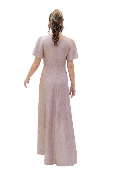 VESTIDO TORNASOL LARGO ESCOTE CRUZADO