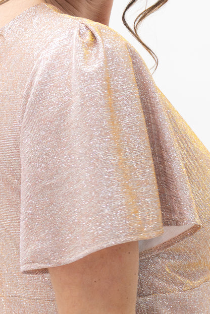 VESTIDO TORNASOL LARGO ESCOTE CRUZADO