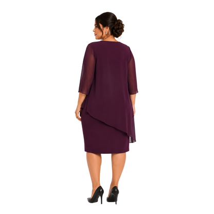 VESTIDO CORTO CON BLUSA SIMULADA
