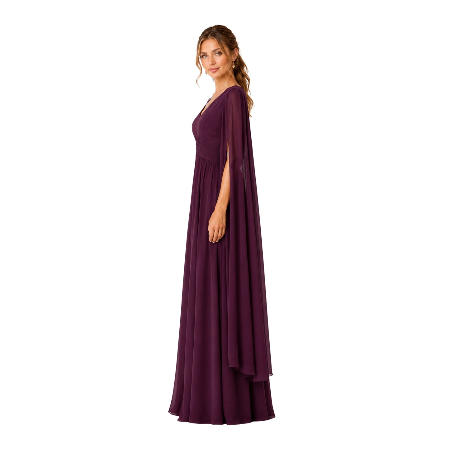VESTIDO MANGA CAPA