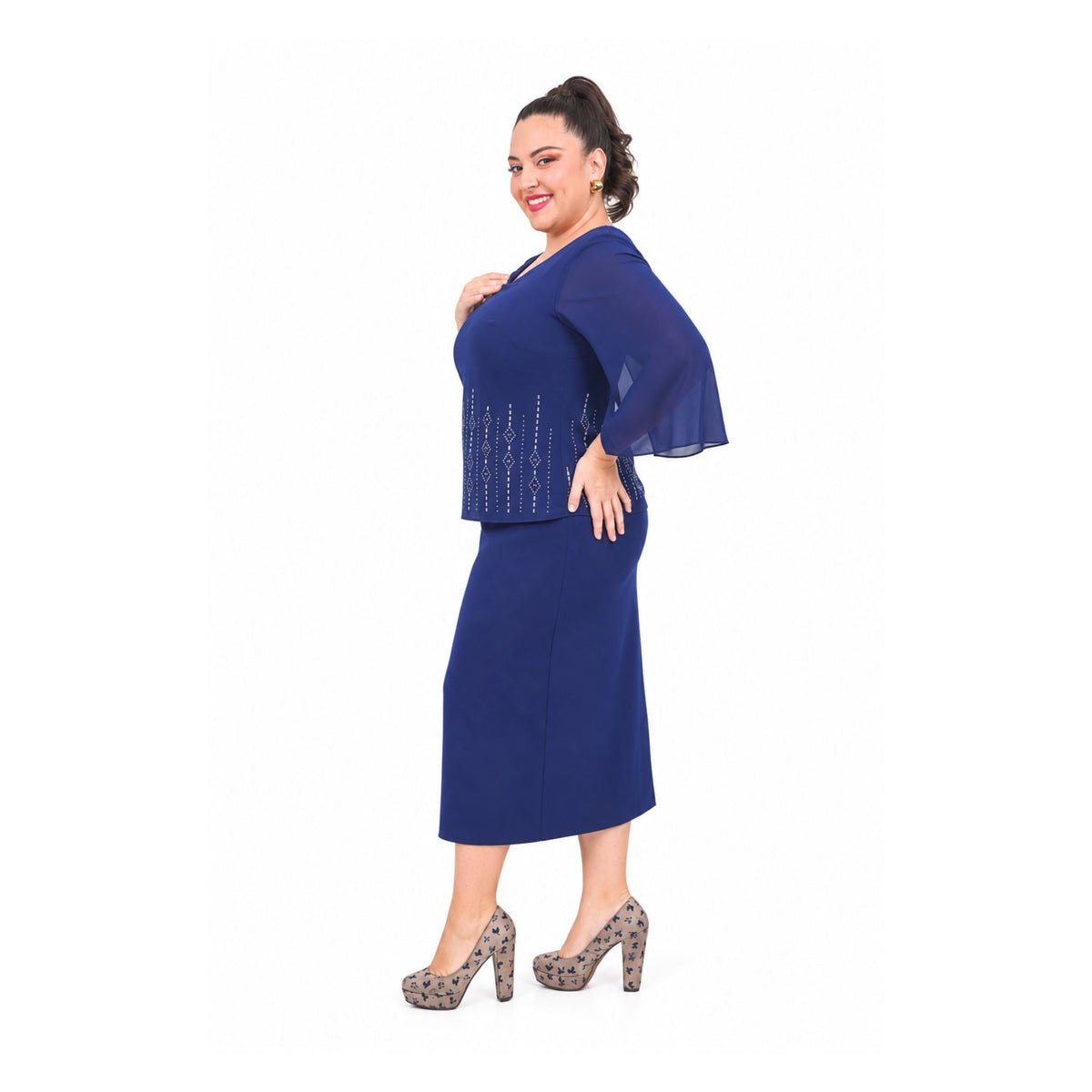 VESTIDO CON BLUSA SIMULADA