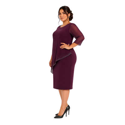 VESTIDO CORTO CON BLUSA SIMULADA