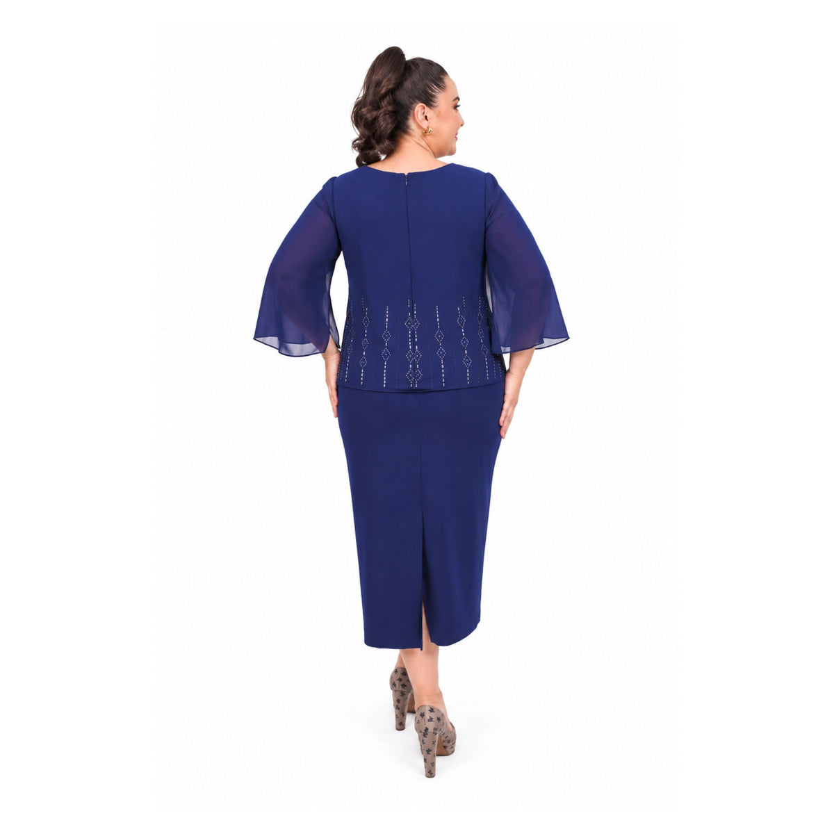 VESTIDO CON BLUSA SIMULADA