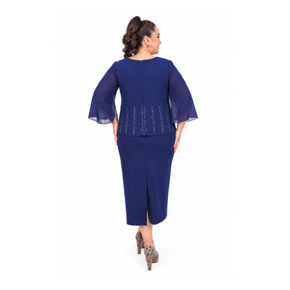VESTIDO CON BLUSA SIMULADA