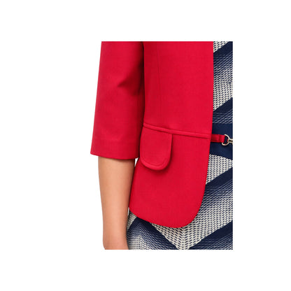 SACO LISO CON VESTIDO DE GRECAS