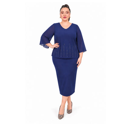 VESTIDO CON BLUSA SIMULADA