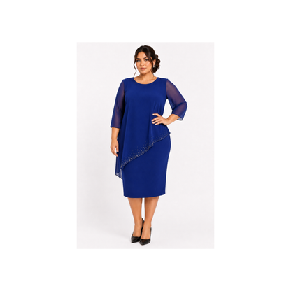VESTIDO CORTO CON BLUSA SIMULADA
