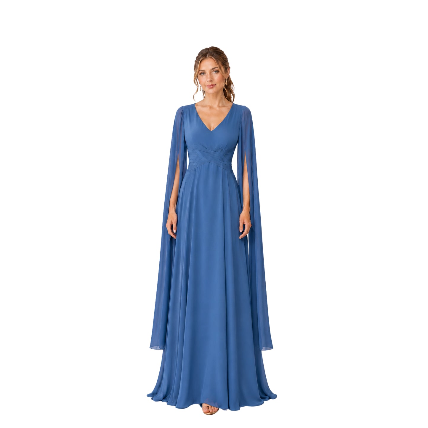 VESTIDO MANGA CAPA
