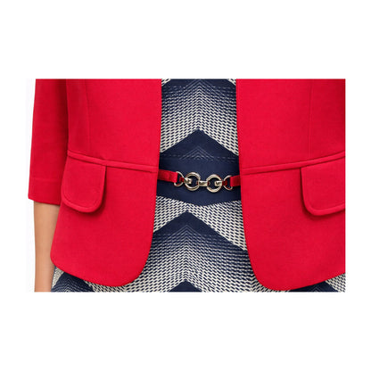 SACO LISO CON VESTIDO DE GRECAS