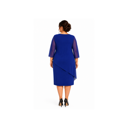 VESTIDO CORTO CON BLUSA SIMULADA