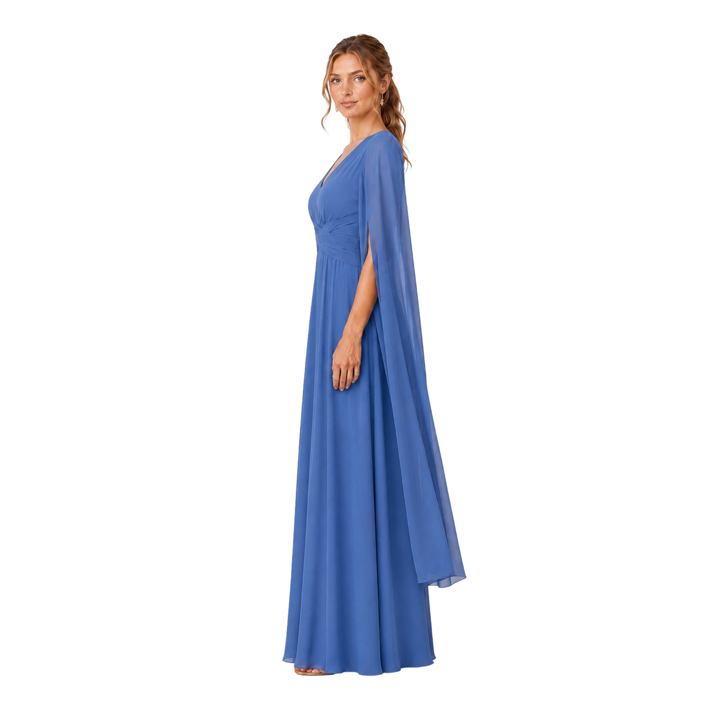 VESTIDO MANGA CAPA