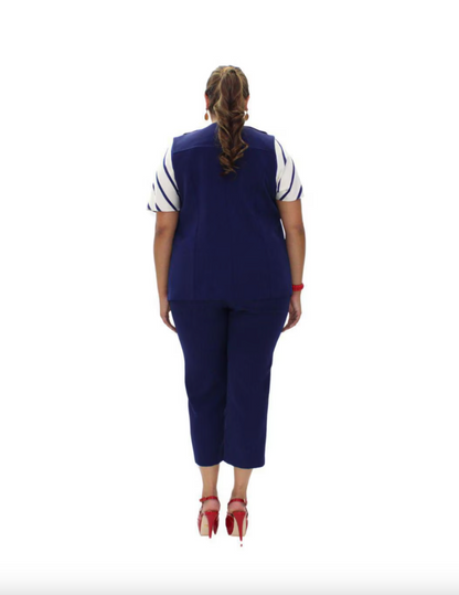 CONJUNTO DE RAYAS Y PANTALÓN CAPRI