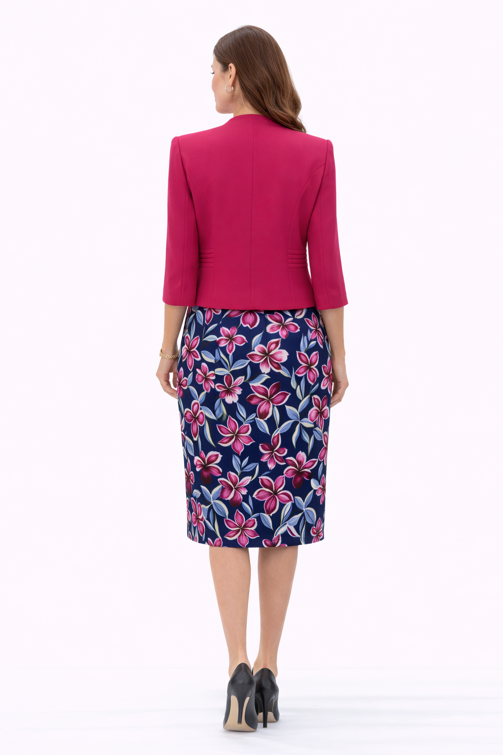 VESTIDO FLORAL CEREZA
