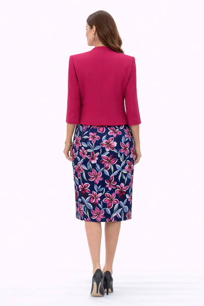 VESTIDO FLORAL CEREZA