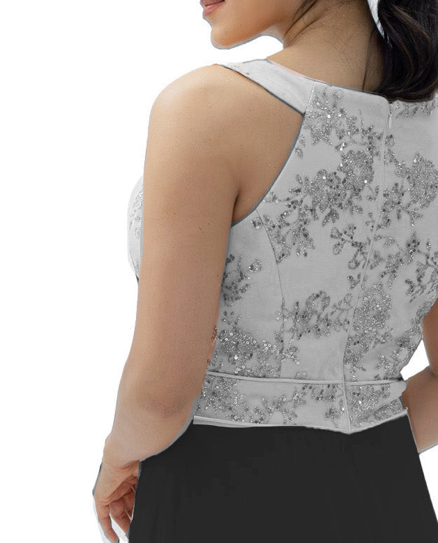 VESTIDO GRAUDACIÓN ESPALDA NADADORA