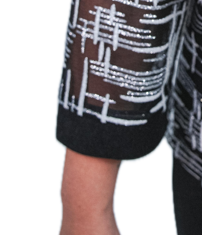VESTIDO CORTO CON ENSAMBLE JUNTO