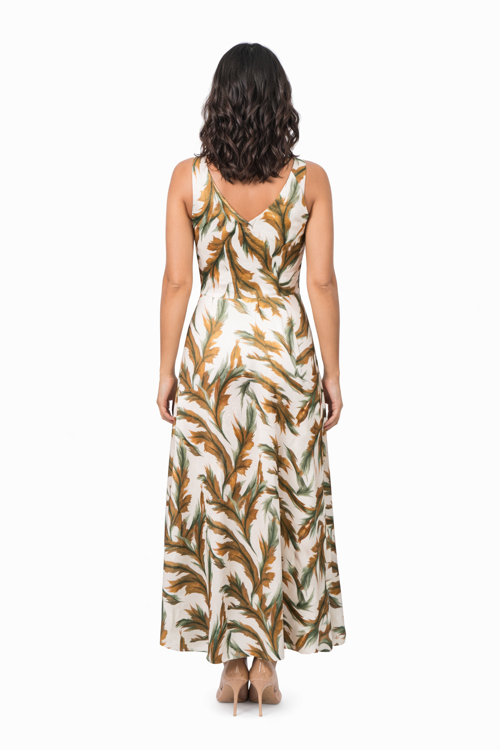 VESTIDO MAXI HOJAS