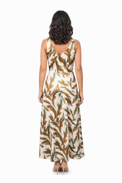VESTIDO MAXI HOJAS