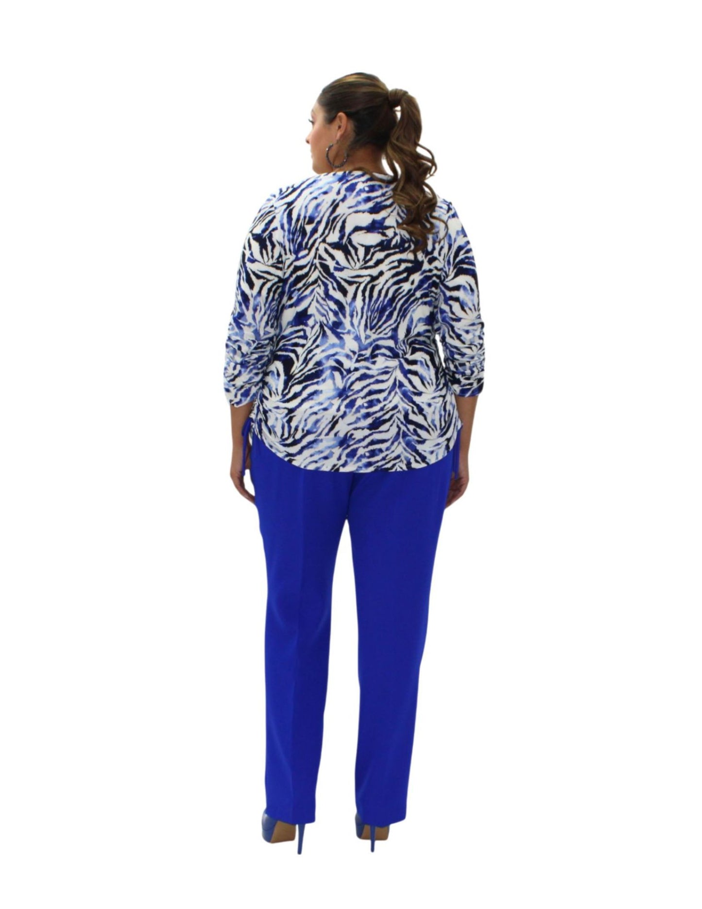 CONJUNTO ANIMAL PRINT AZUL