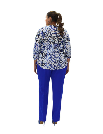 CONJUNTO ANIMAL PRINT AZUL