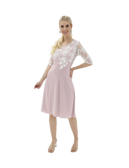 VESTIDO CORTO CON ENCAJE