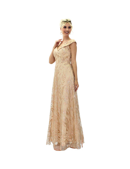 VESTIDO MAXI CHAMPAGNE