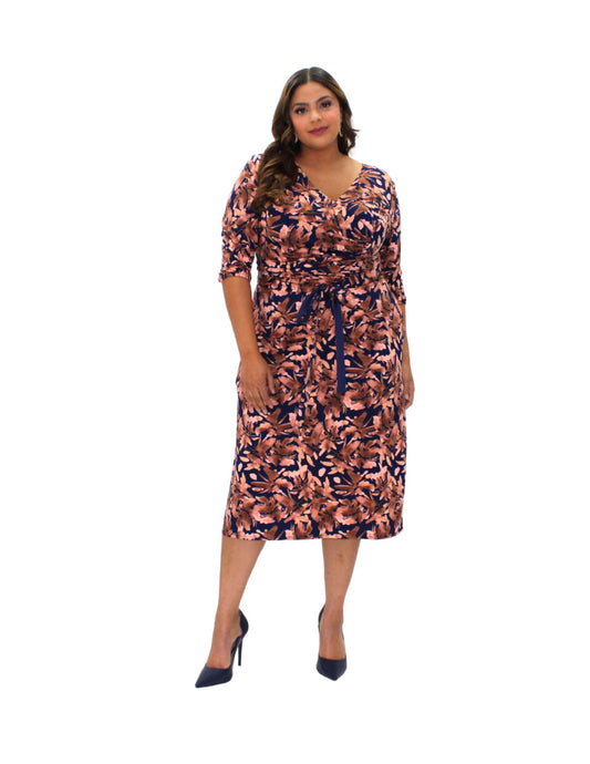 VESTIDO MIDI ESTAMPADO FLORAL